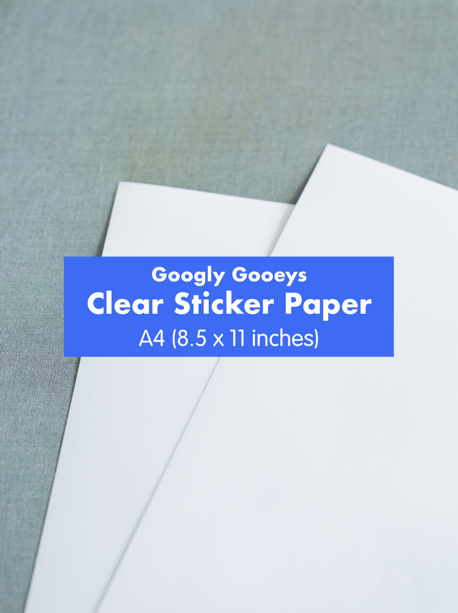 Googly Gooeys Clear Sticker Paper A4 (8.5 in x 11 in)