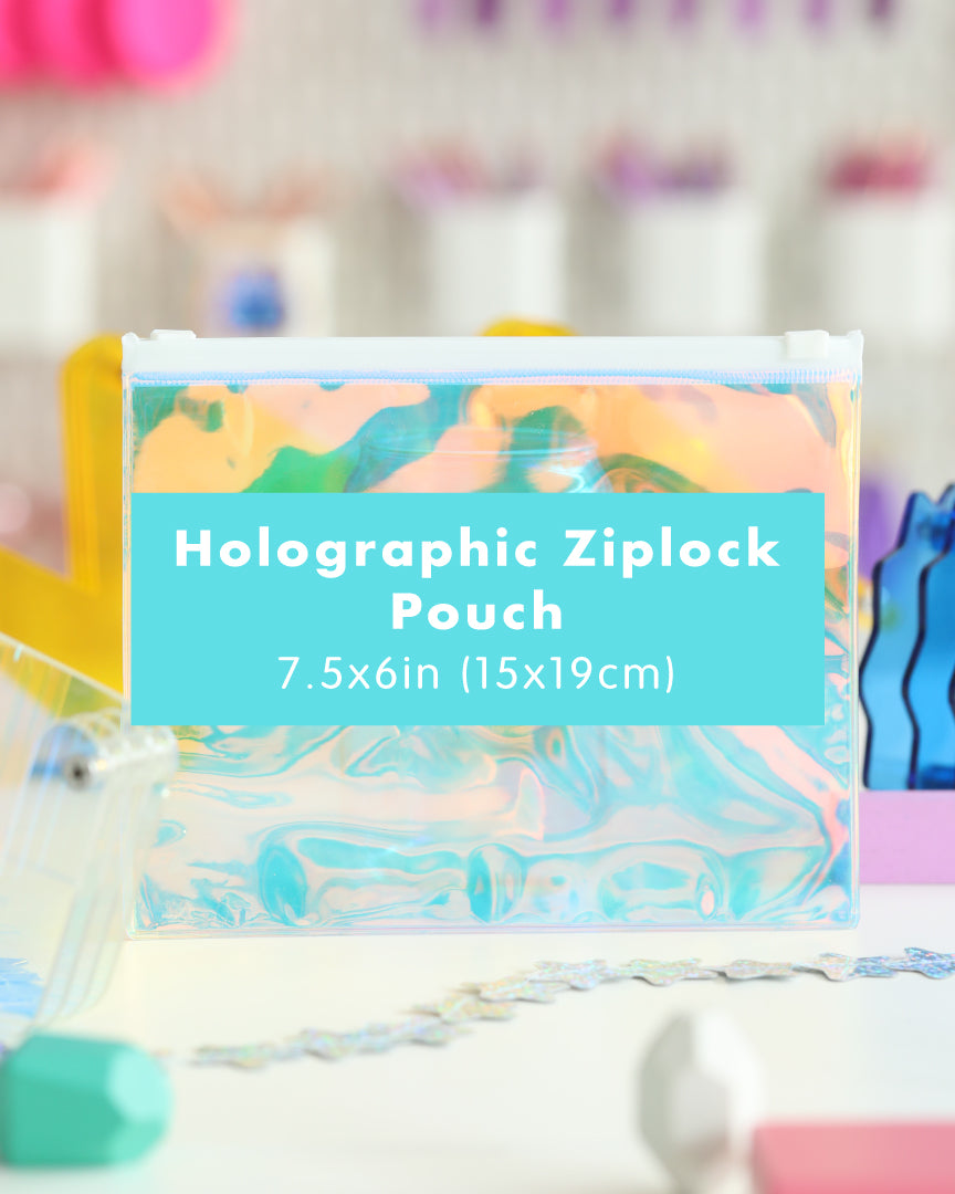 Holographic Pouch Personalization Blank for Vinyl Stickers using Cricut Brother Siser Cutting Machines
