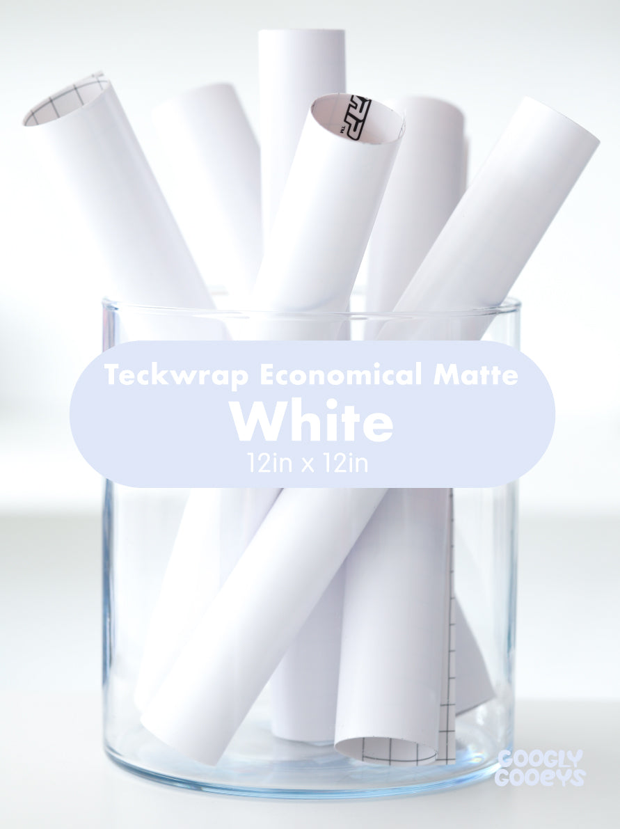 Teckwrap Economical Matte Adhesive Vinyl Stickers | 12in x 12in