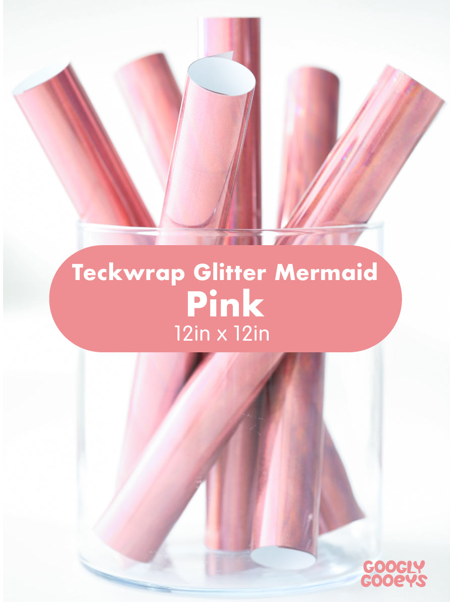 Teckwrap Glitter Mermaid Vinyl Adhesive Sticker | 12in x 12in