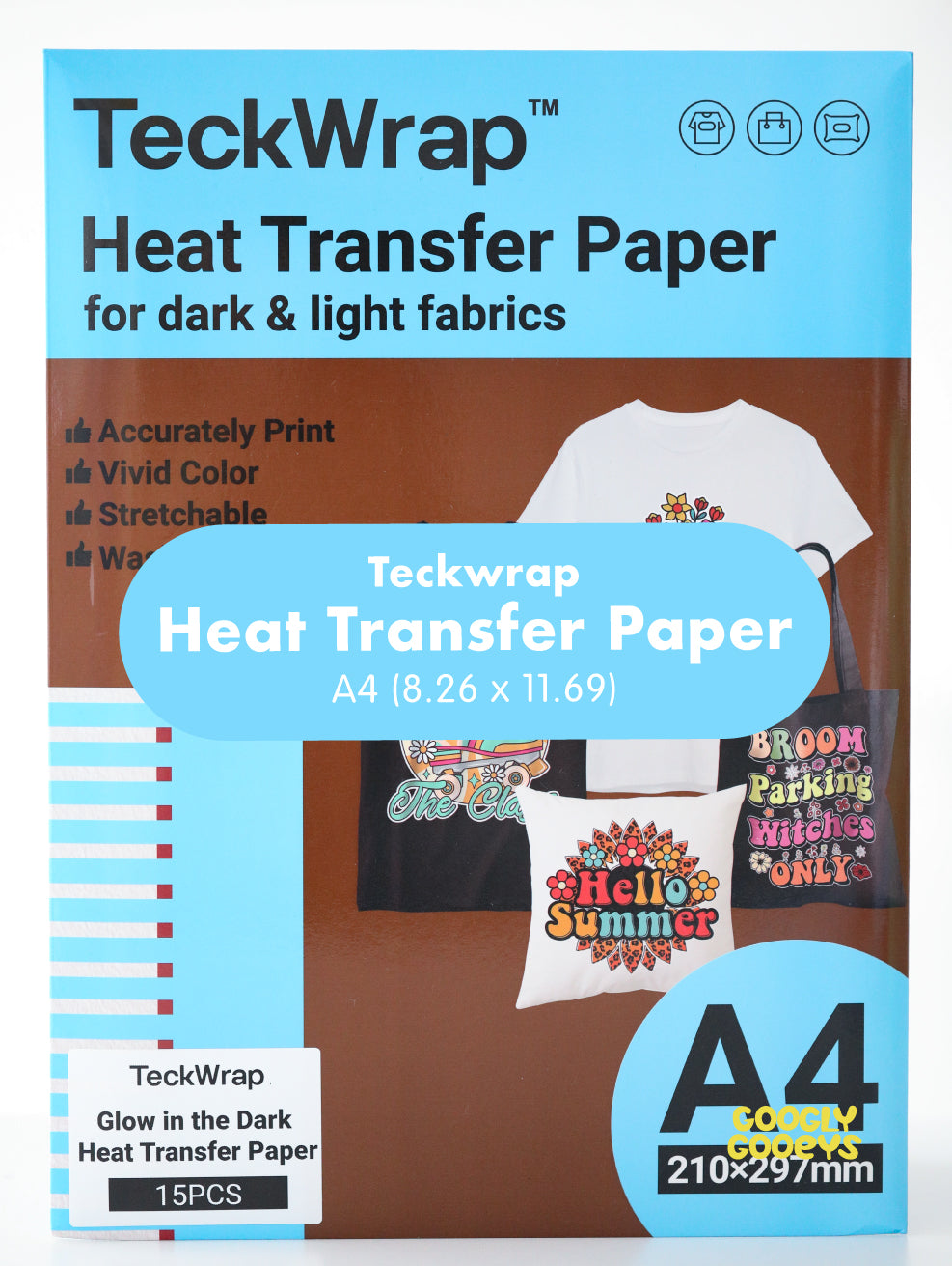 Teckwrap Heat Transfer Paper | A4 (8.26in x 11.69in)