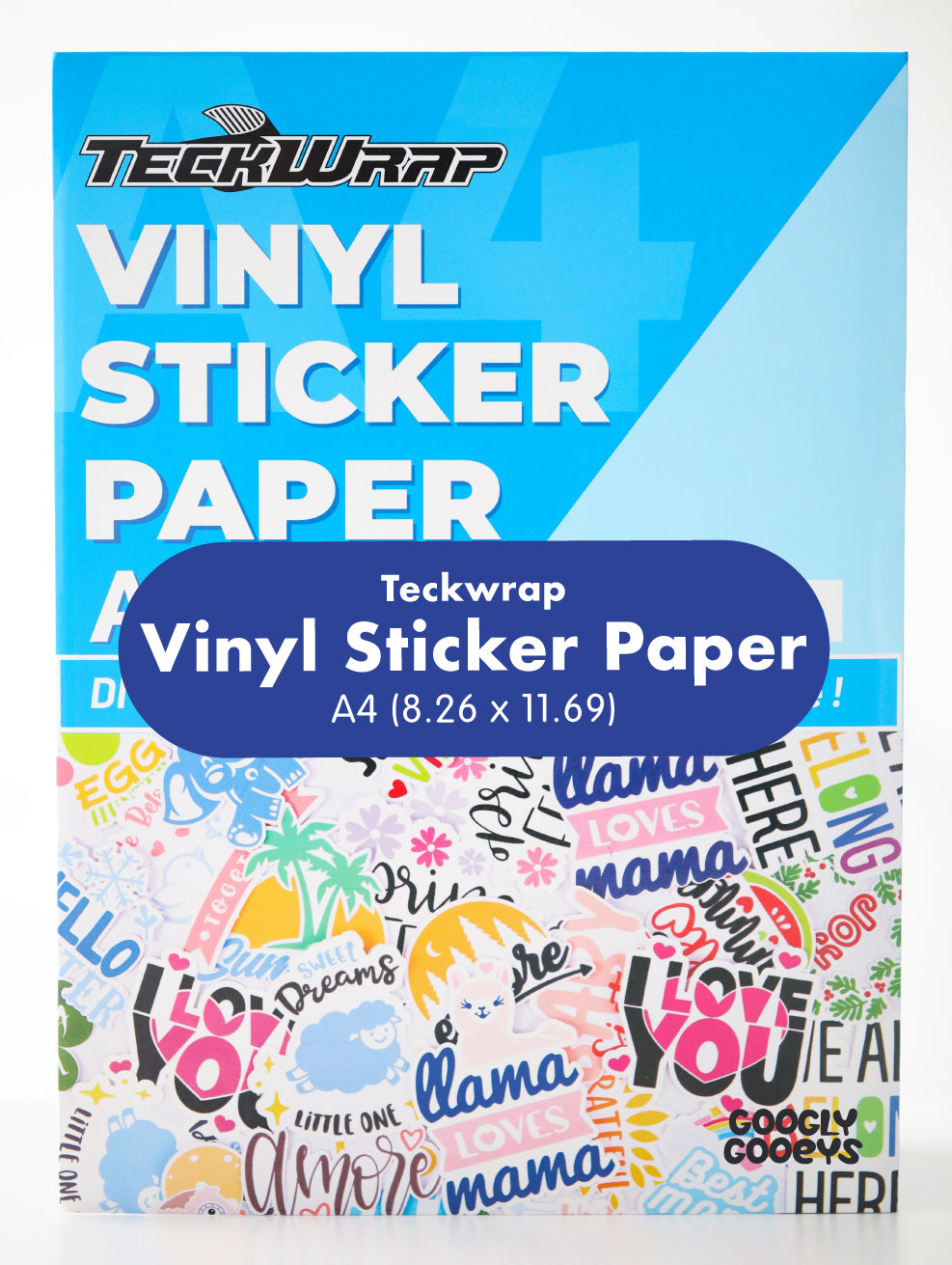 Teckwrap Printable Sticker Paper - Glow in the dark | A4 (8.26in x 11.69in)