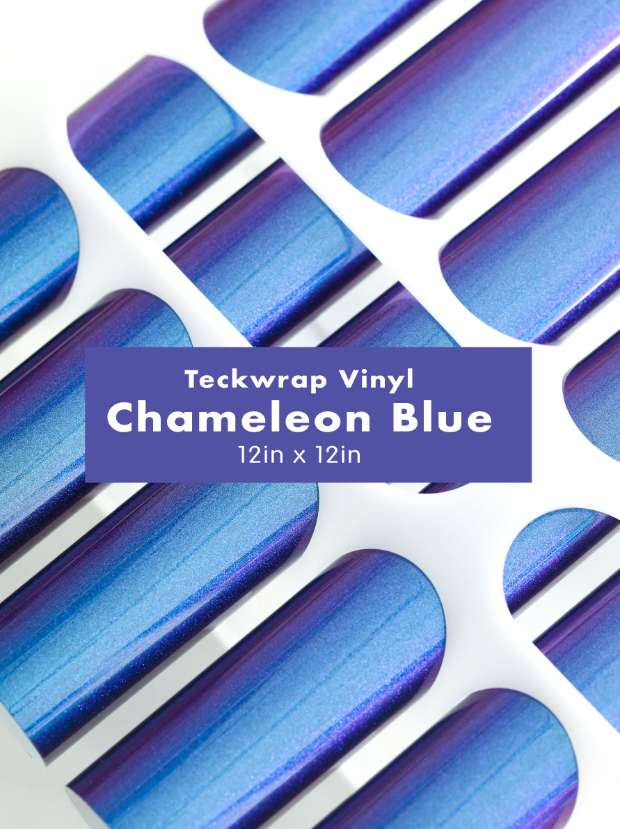 Teckwrap Adhesive Vinyl Chameleon Blue (12in x 12in)
