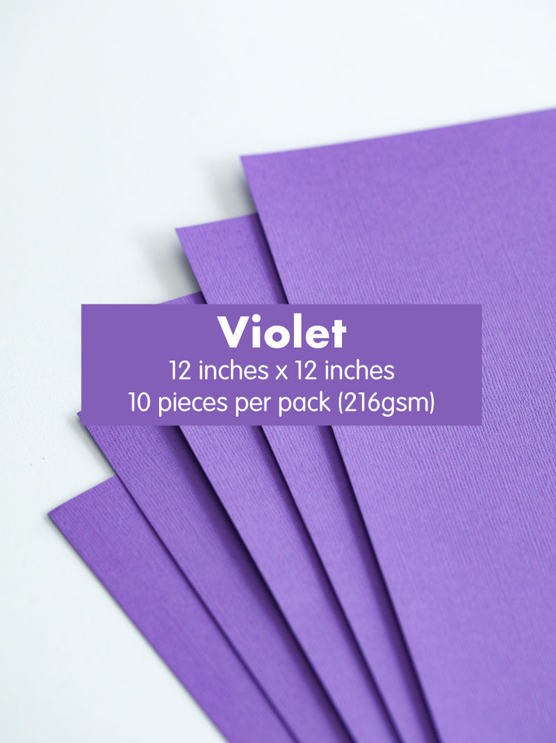 Textured Cardstock | 12 inches x 12 inches (216gsm)
