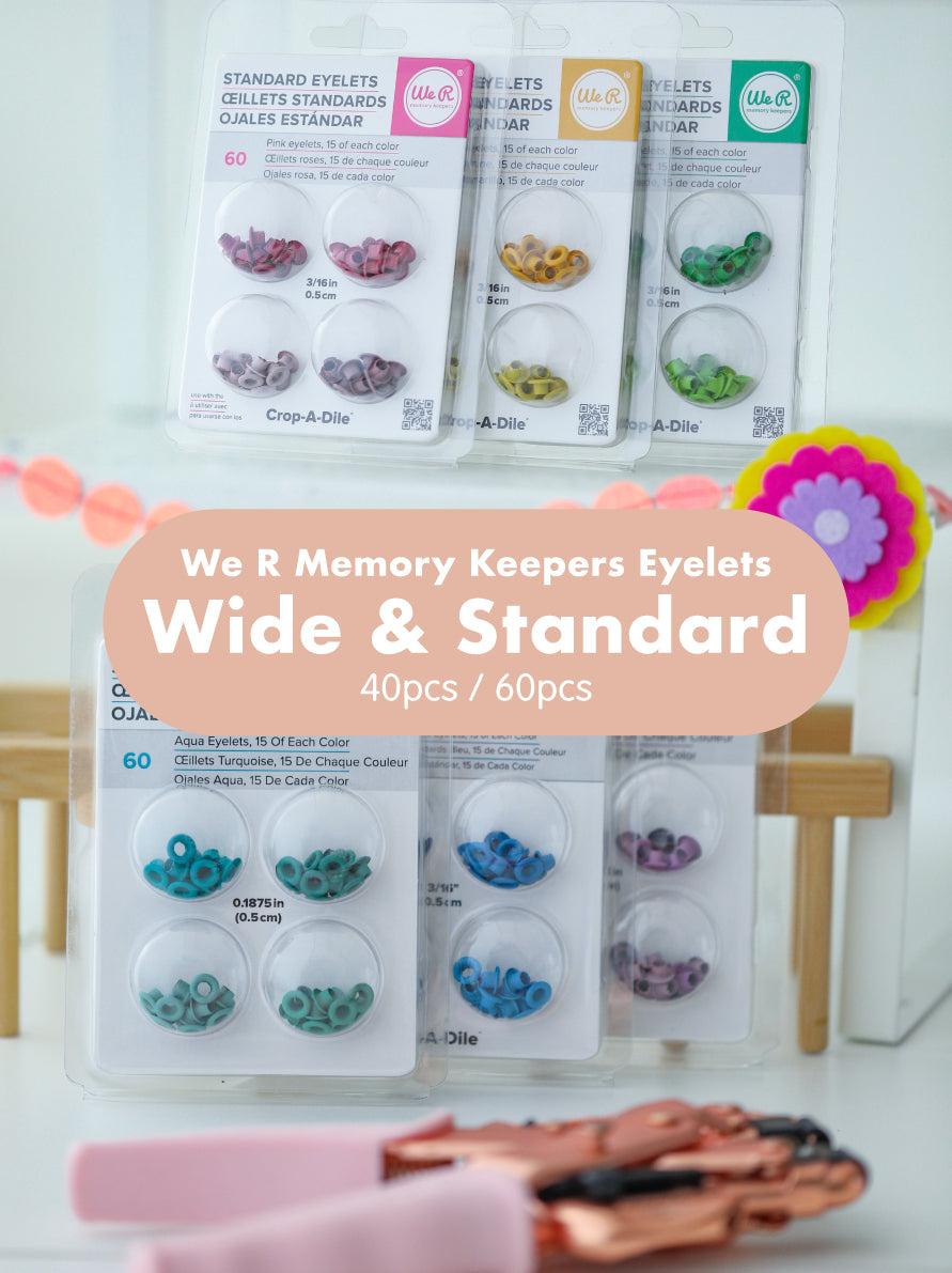 We R Memory Keepers Wide & Standard Eyelets | 40pcs & 60pcs