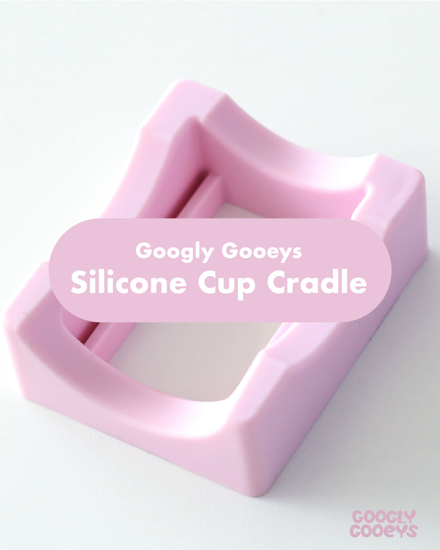 Silicone Cup Cradle for Tumblers with Squeegee