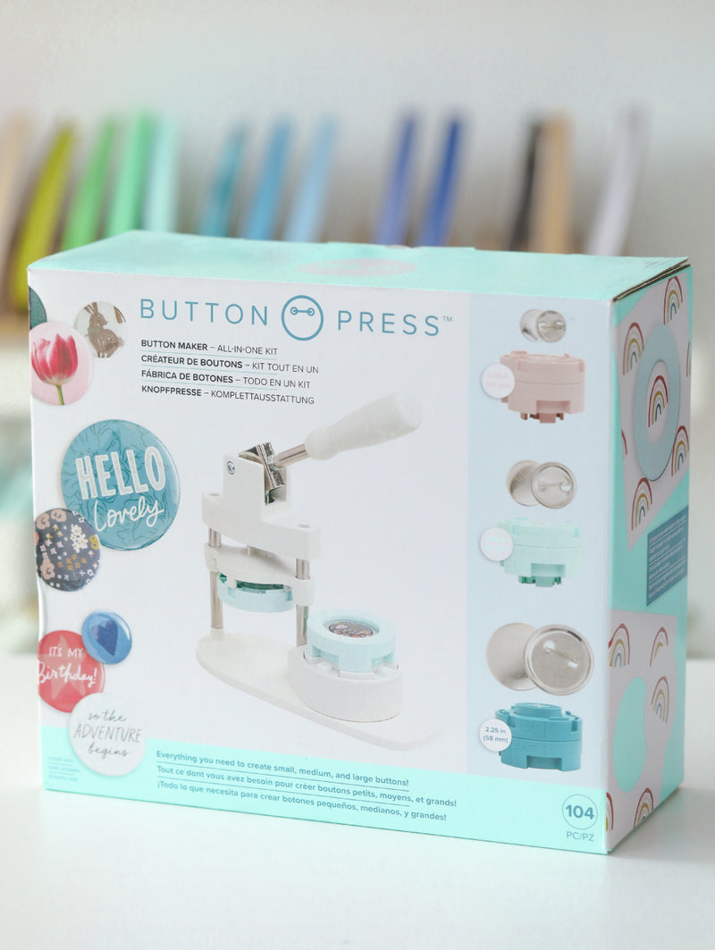 We R Makers Button Press, Button Maker Tool and Medium Button Kit