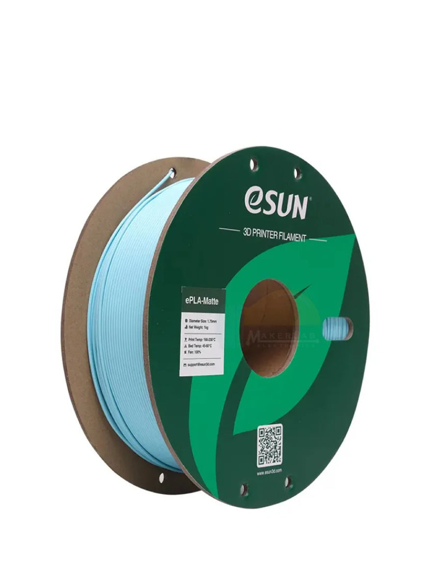 eSun ePLA Matte 3D Printer Filament compatible with Creality K2 Plus Combo, Bambu Lab, Hi Combo | Dimensional Accuracy +/- 0.03mm 1.75mm