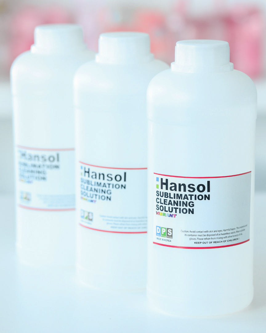 Hansol Cleaning Solution 1L | Dissolve Sublimation Clogs for Printers