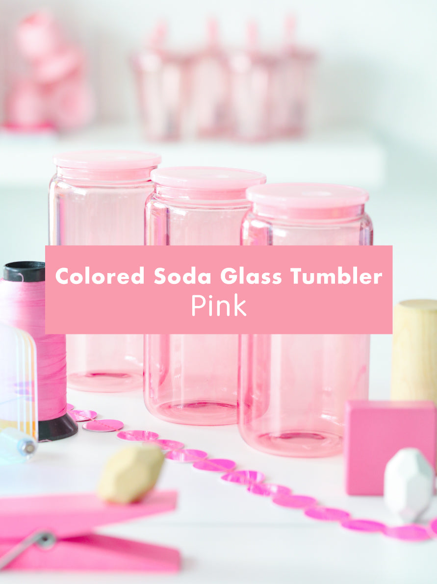 Jelly Colored Soda Glass Tumbler 16oz.