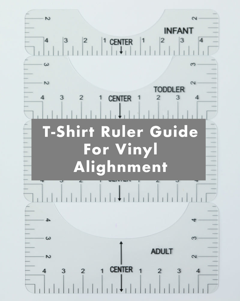 4Pcs. T-Shirt Ruler Guide for Vinyl Alignment DIY Crafting & Hobby