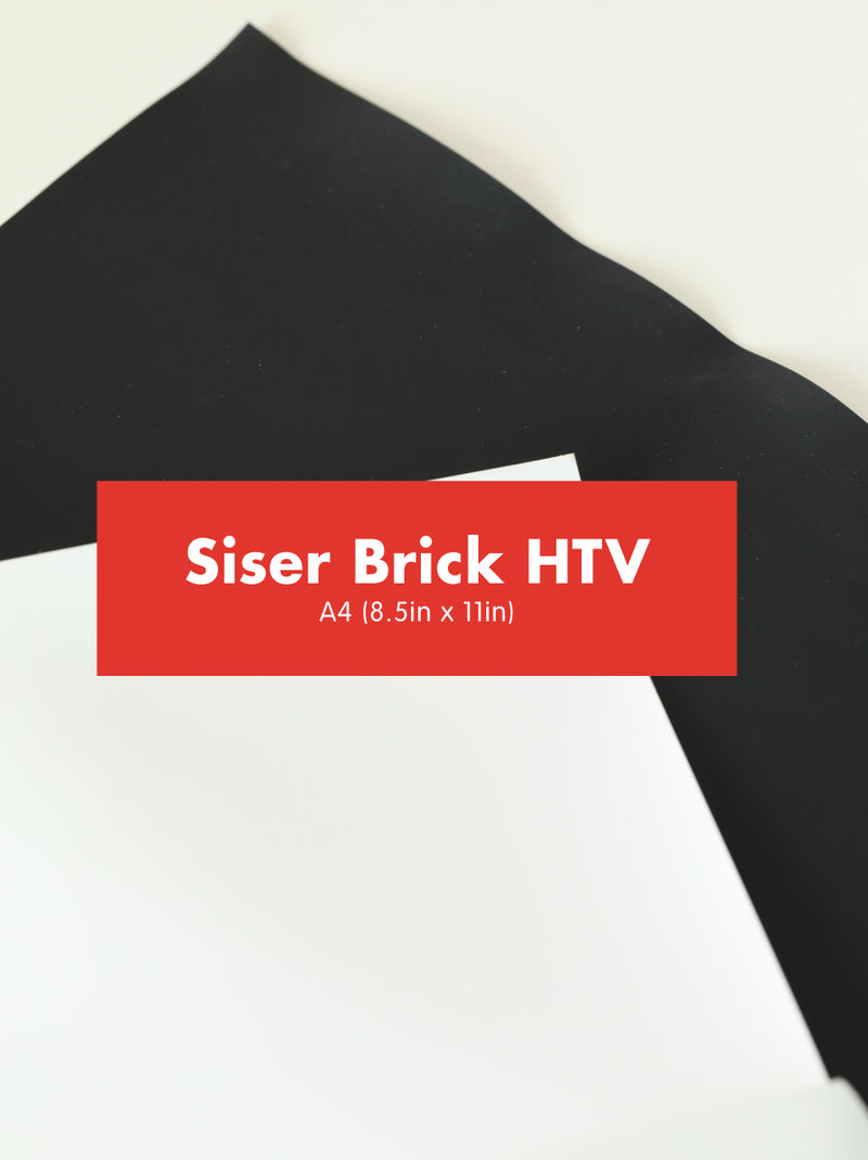 Siser Brick® Heat Transfer Vinyl (HTV) | Iron-on for Shirts, Bags, Caps | A4/8.5x11