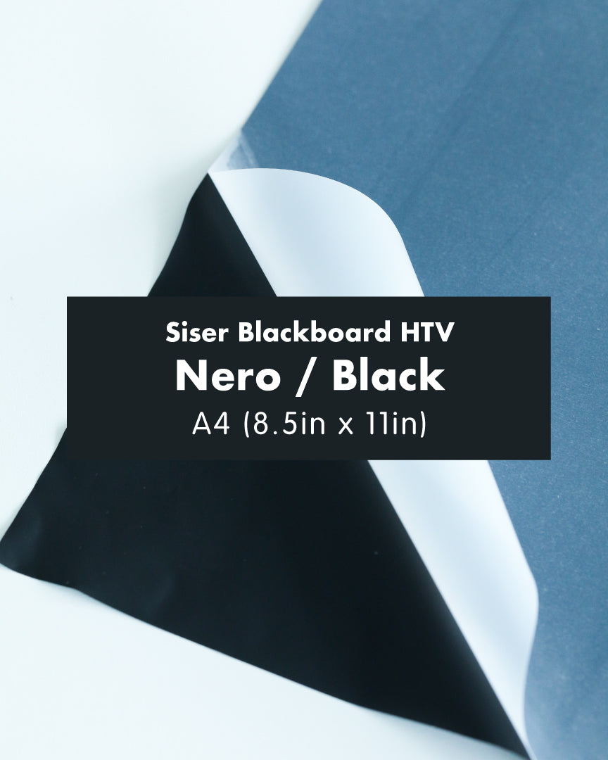 Siser Blackboard® Heat Transfer Vinyl (HTV) | Iron-on for Shirts, Bags, Caps | A4/8.5x11