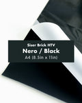 Siser Brick® Heat Transfer Vinyl (HTV) | Iron-on for Shirts, Bags, Caps | A4/8.5x11