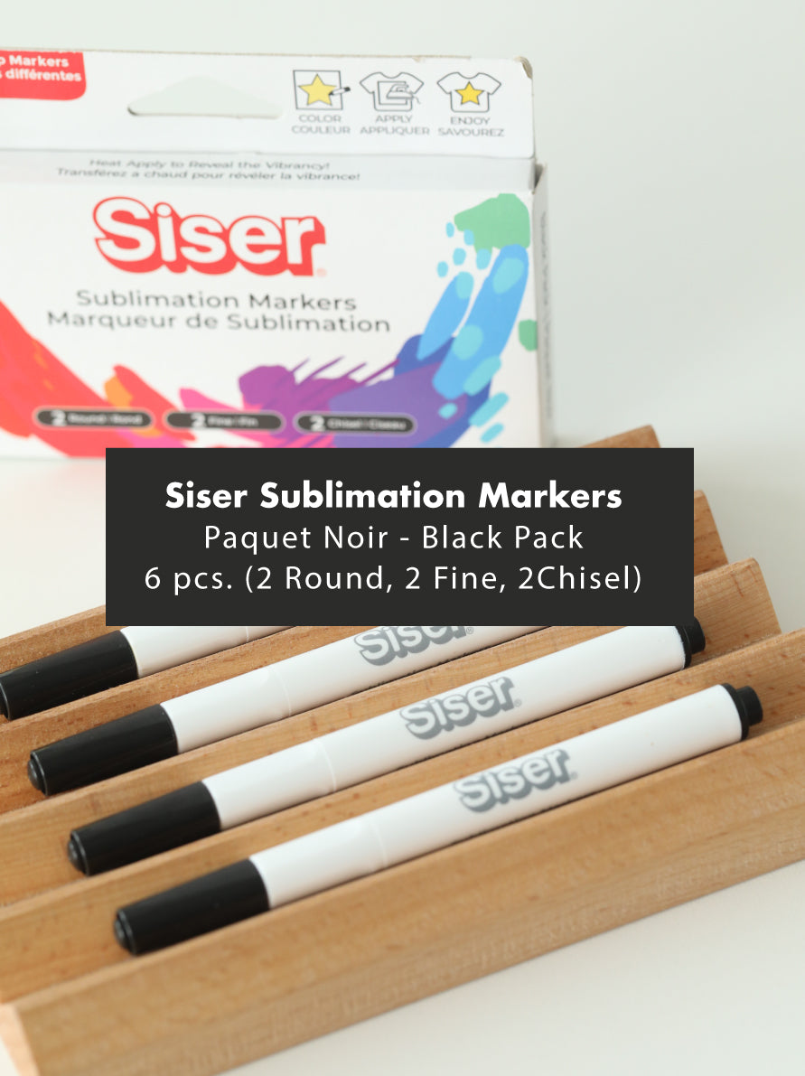 Siser Sublimation Drawing Markers for Polyester T-shirts Tote Bags & Caps | Romeo & Juliet Cutting Machines