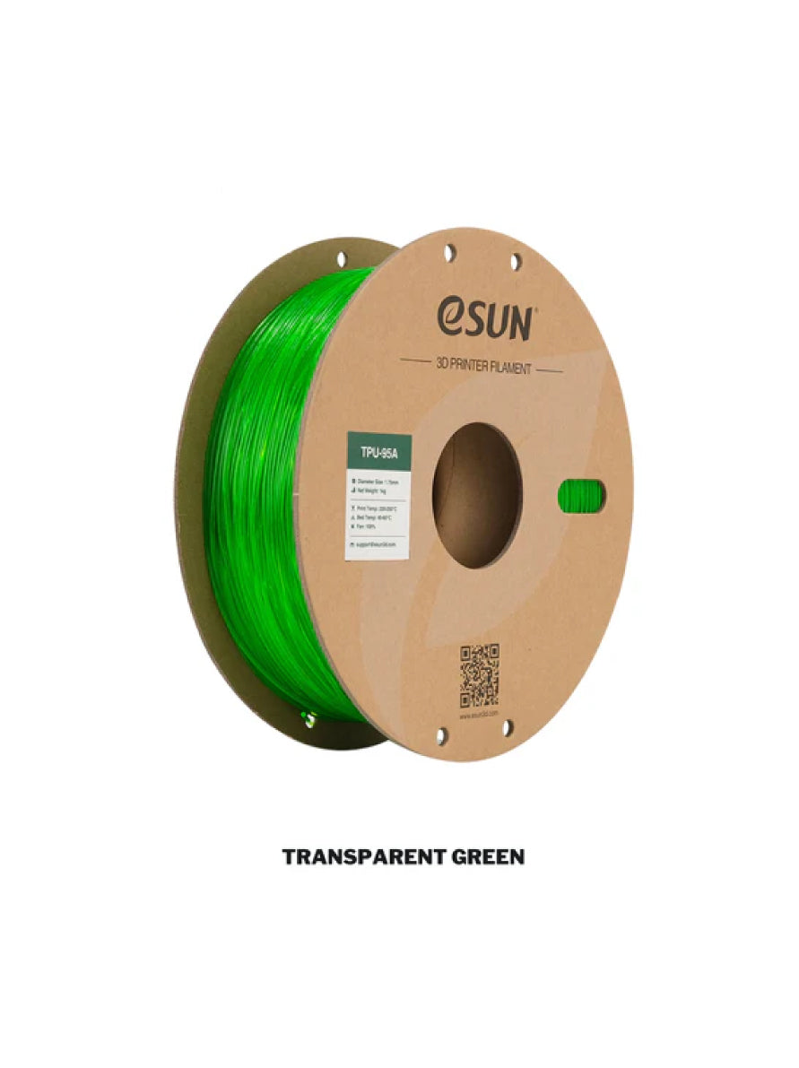 eSUN TPU 95A Transparent, Translucent 3D Printer Filament | Dimension 1.75mm 1KG