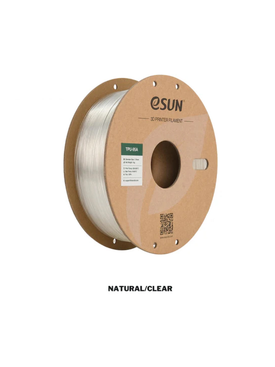 eSUN TPU 95A Transparent, Translucent 3D Printer Filament | Dimension 1.75mm 1KG