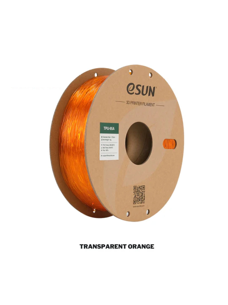 eSUN TPU 95A Transparent, Translucent 3D Printer Filament | Dimension 1.75mm 1KG