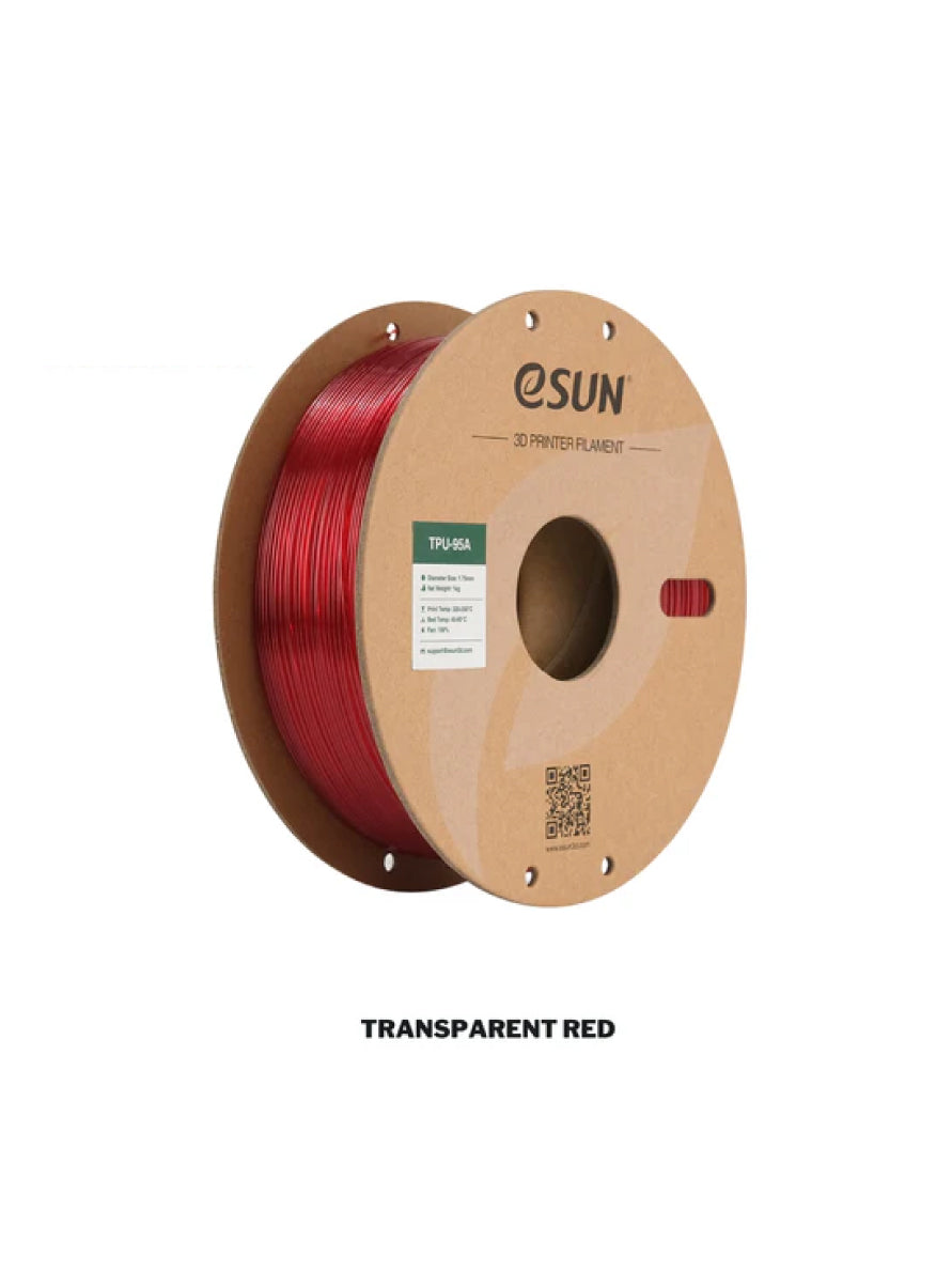 eSUN TPU 95A Transparent, Translucent 3D Printer Filament | Dimension 1.75mm 1KG