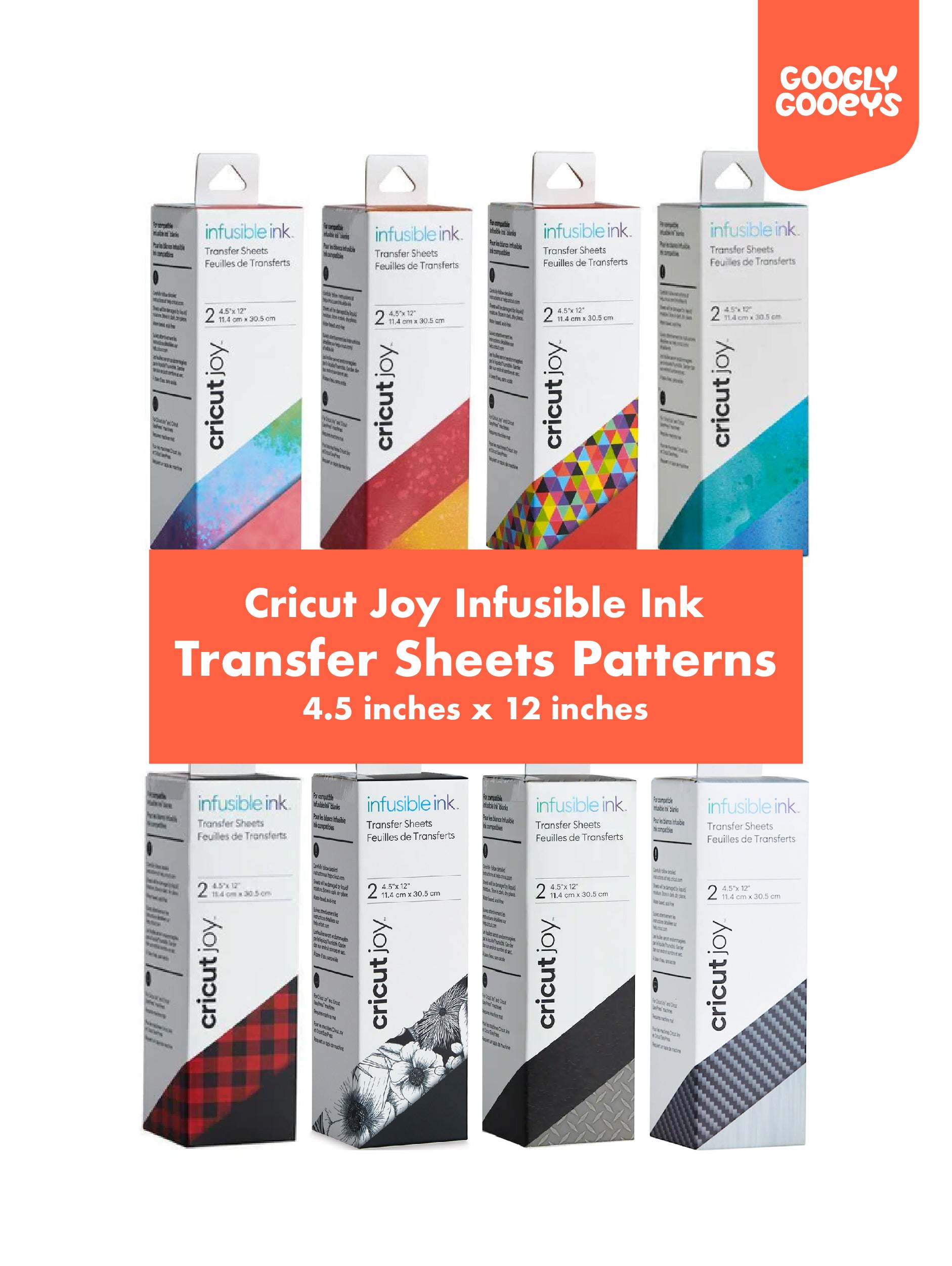 Cricut Joy Infusible Ink Transfer Sheets Patterns