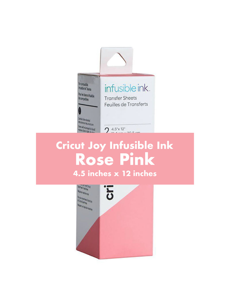 Cricut Joy Infusible Ink, Transfer Sheet (2), 4.5 x 12, Party Pink
