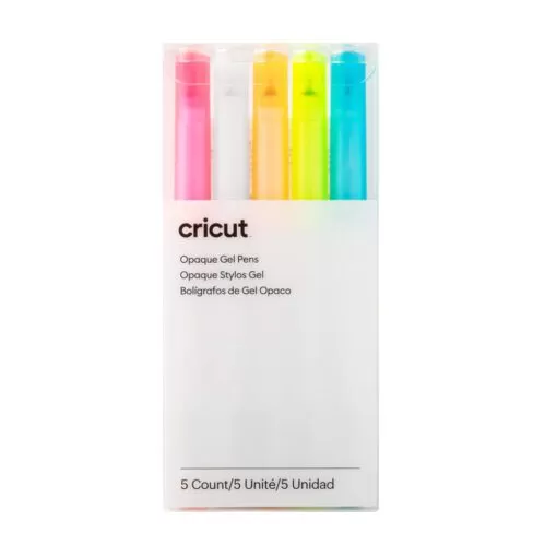Cricut Opaque Gel Pens (1.0mm) | Pink, White, Orange, Yellow, Blue