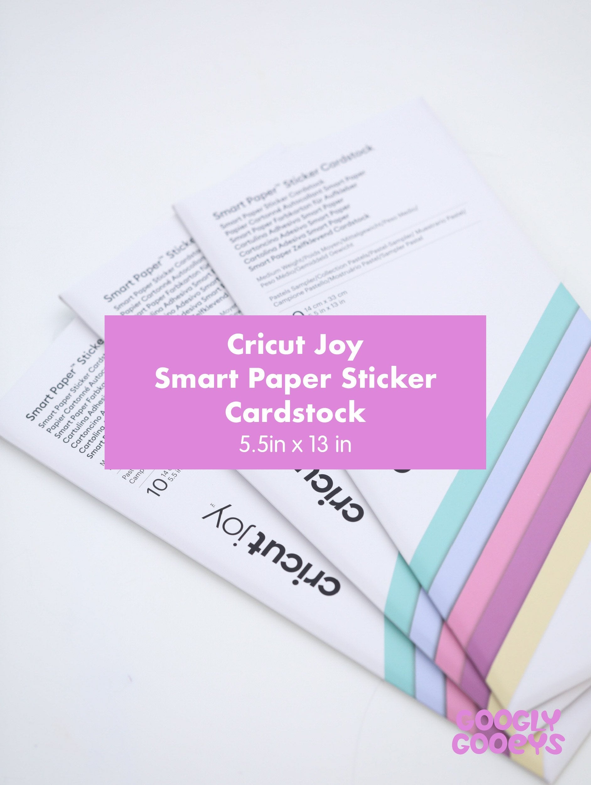 Cricut Joy Smart Paper 5.5 x 13 Pastels Sticker Cardstock Sheets