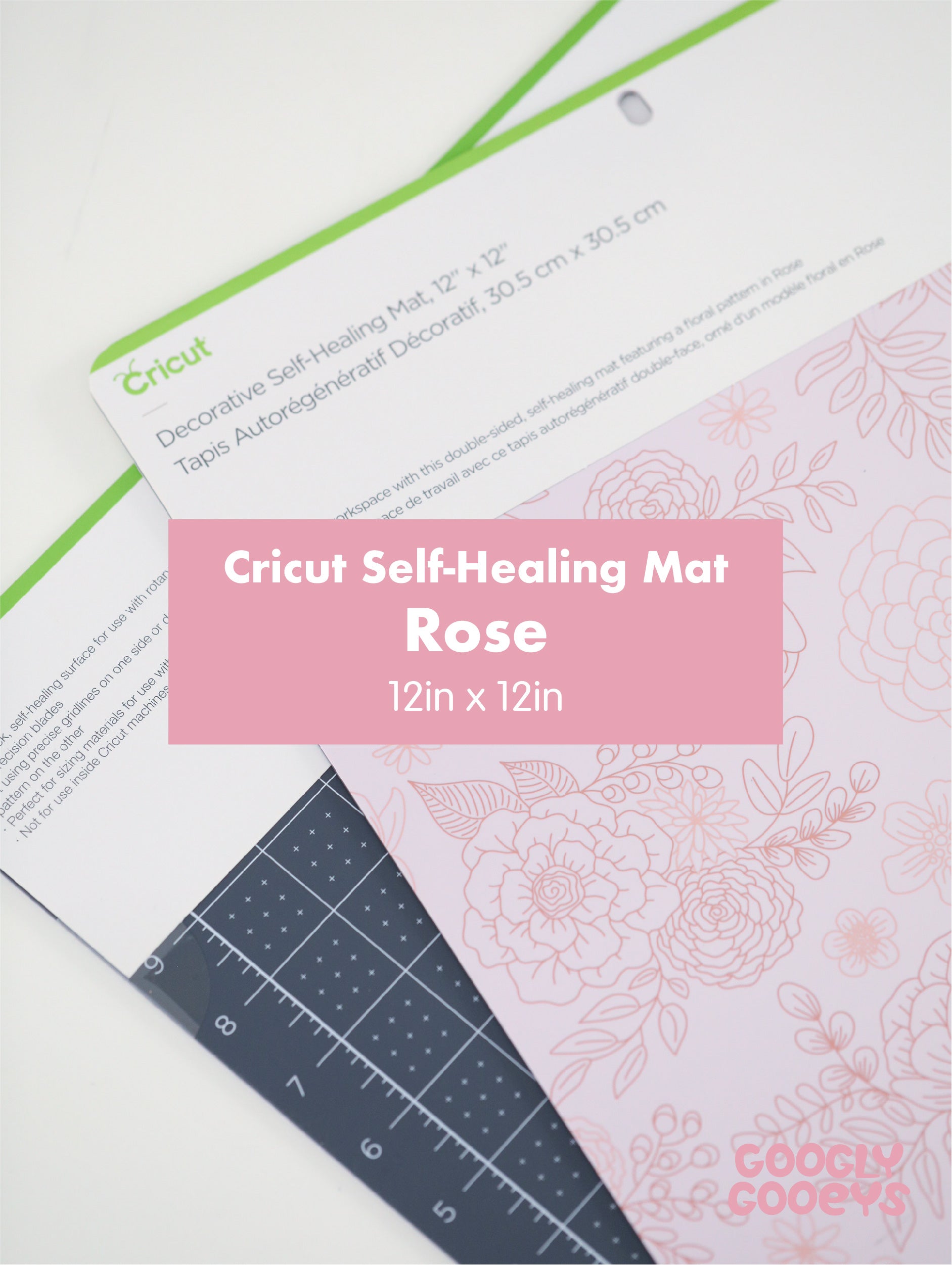 Cricut Rose Decorative Self Healing Mat 12x12 for Crafting DIY Projects