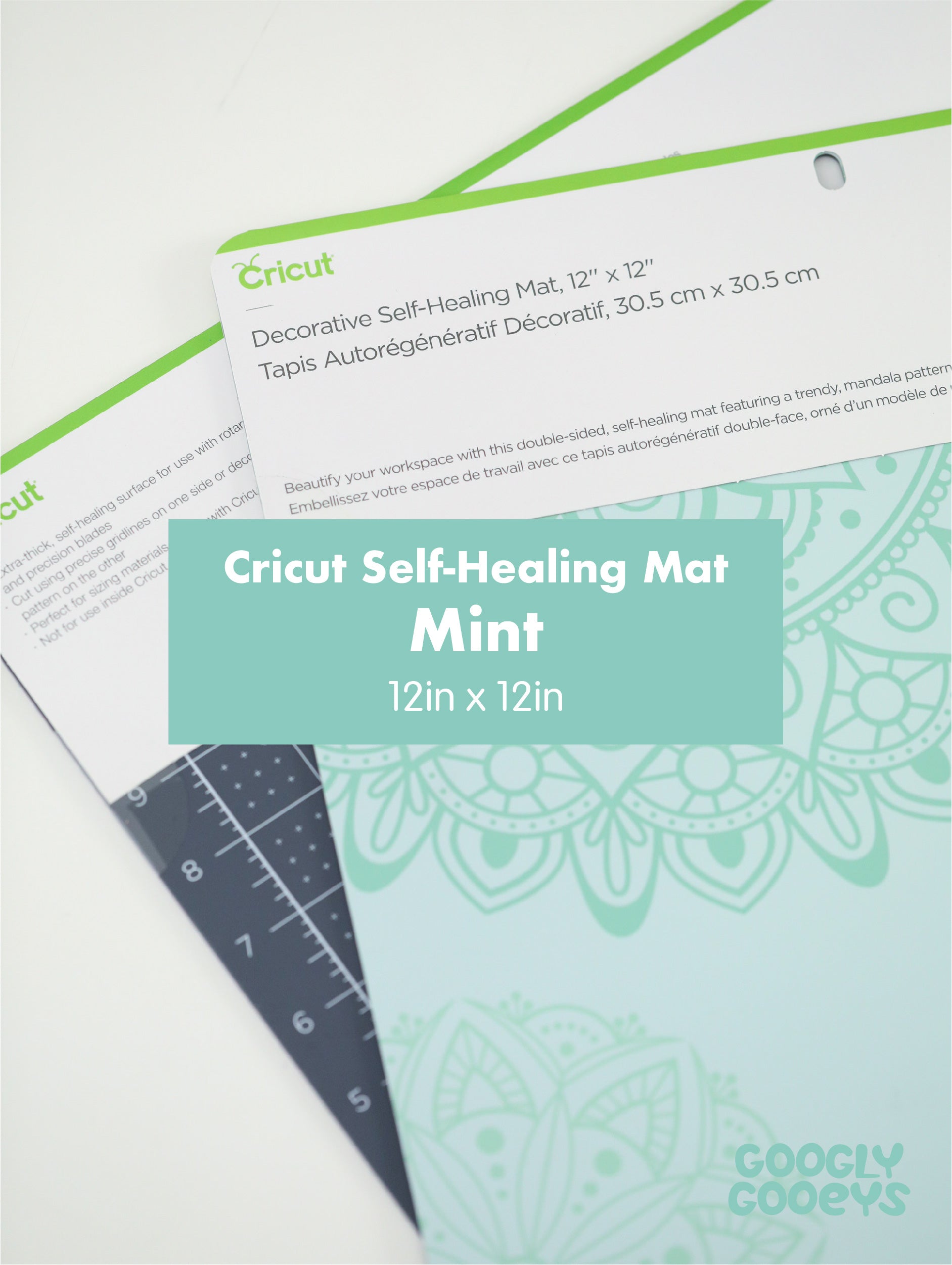 Cricut Mint Decorative Self Healing Mat 12x12 for Crafting DIY Projects