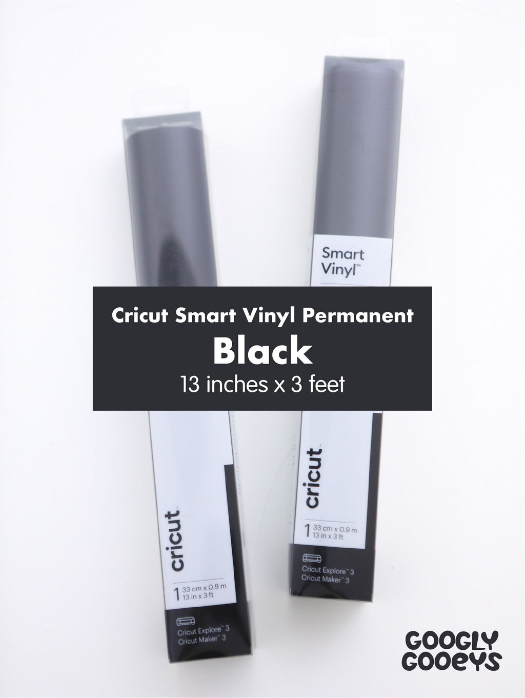 Cricut Smart Vinyl - Permanent Black 13 in x 3 ft