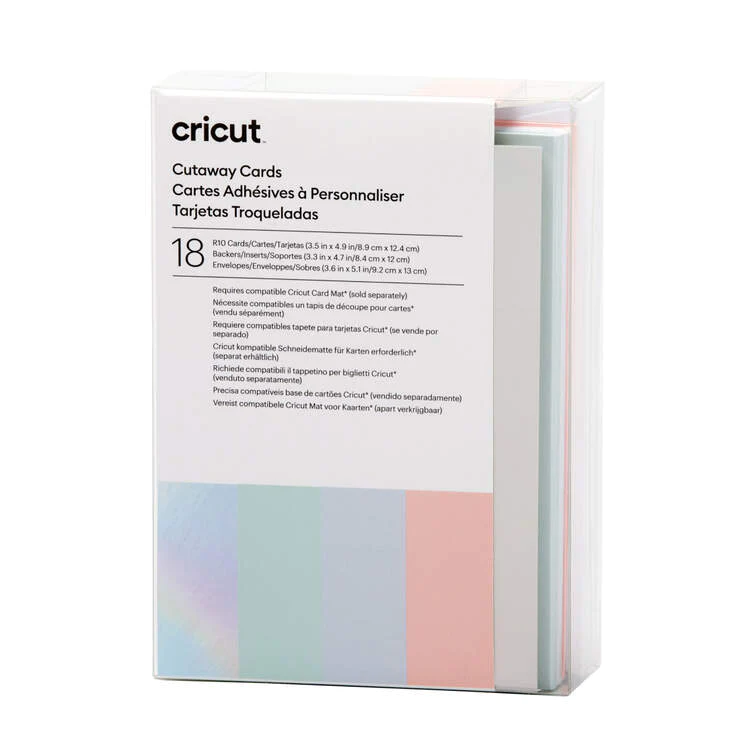 Cricut Cutaway Cards, R10 Pastels Sampler (18ct)