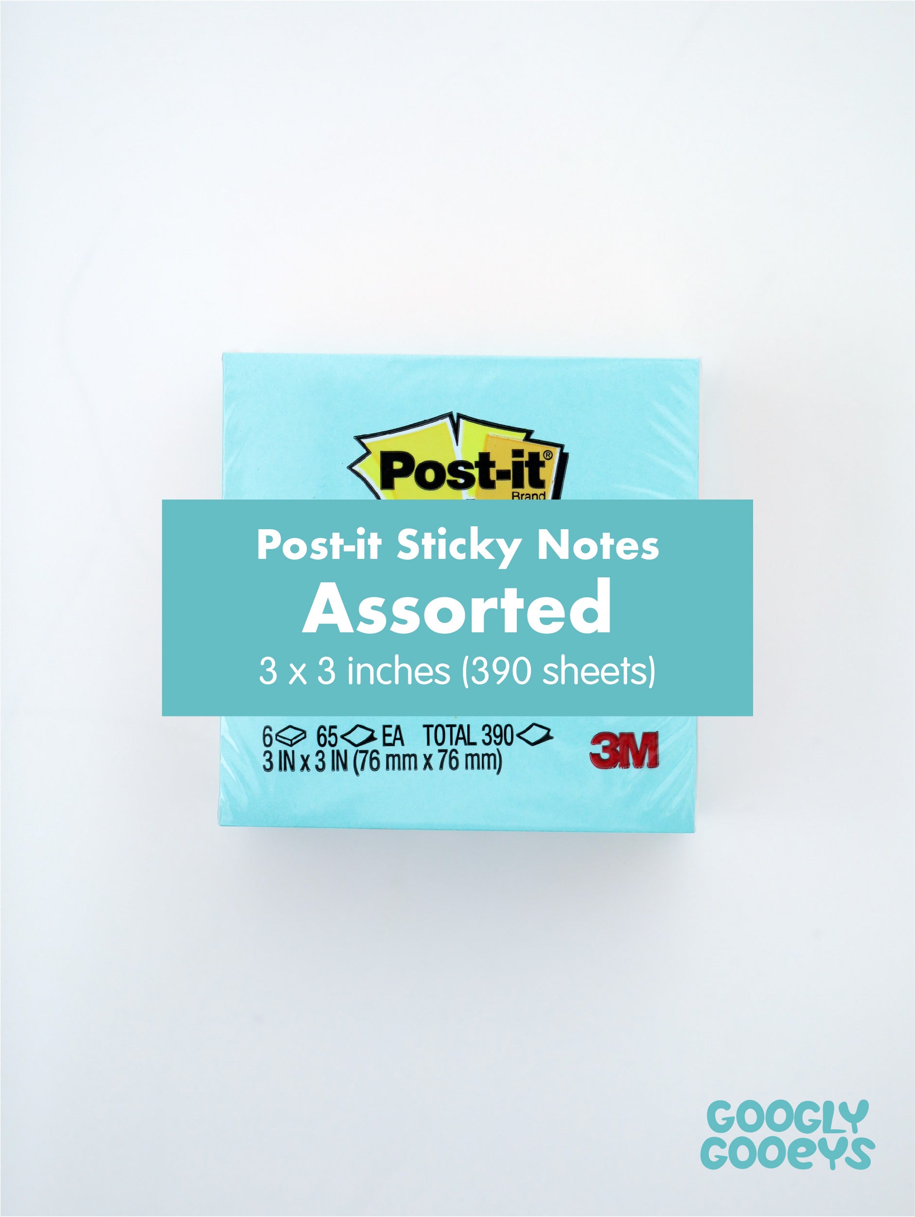 Post-it Super Sticky Notes Assorted 3x3 inches