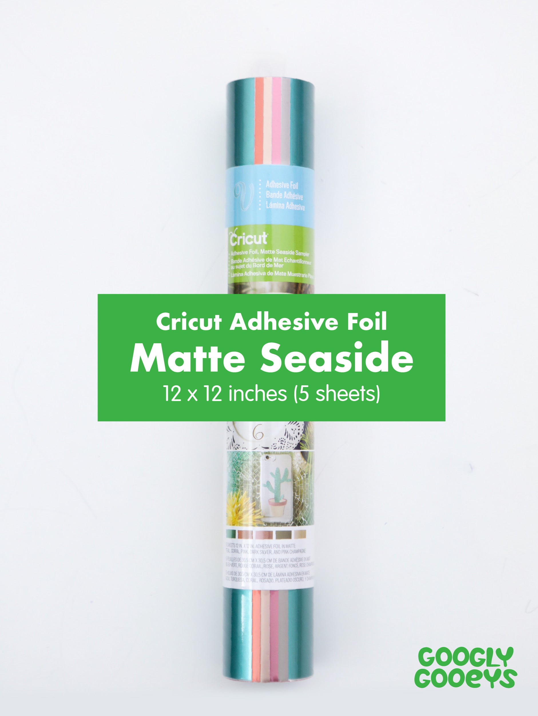 Cricut Matte Adhesive Foil Seaside Sampler