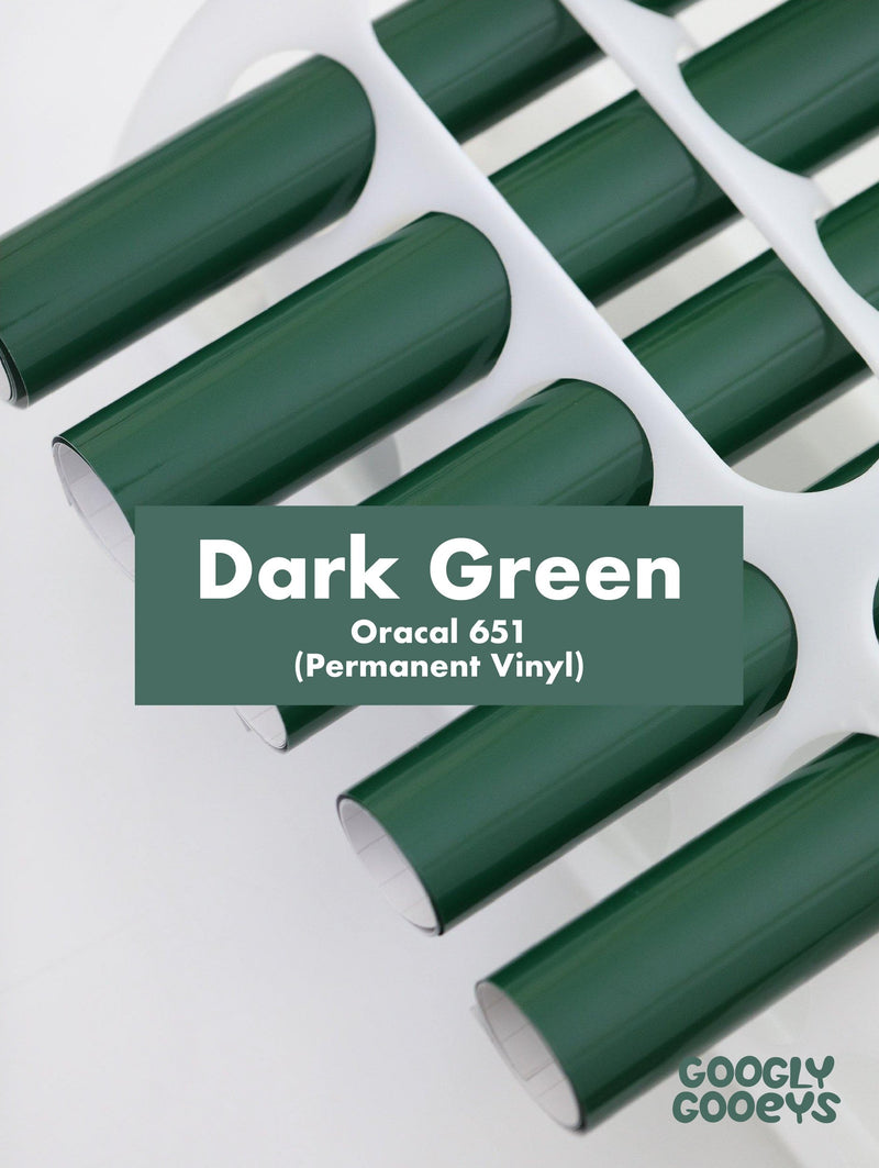 Dark Glossy | Oracal 651 Adhesive Vinyl Stickers for Cricut Cutting Machines 12x12