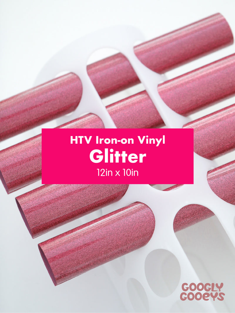 Googly Gooeys Glitter HTV Heat Transfer Iron-on Vinyl (Cold Peel)| 10x12in Sheet