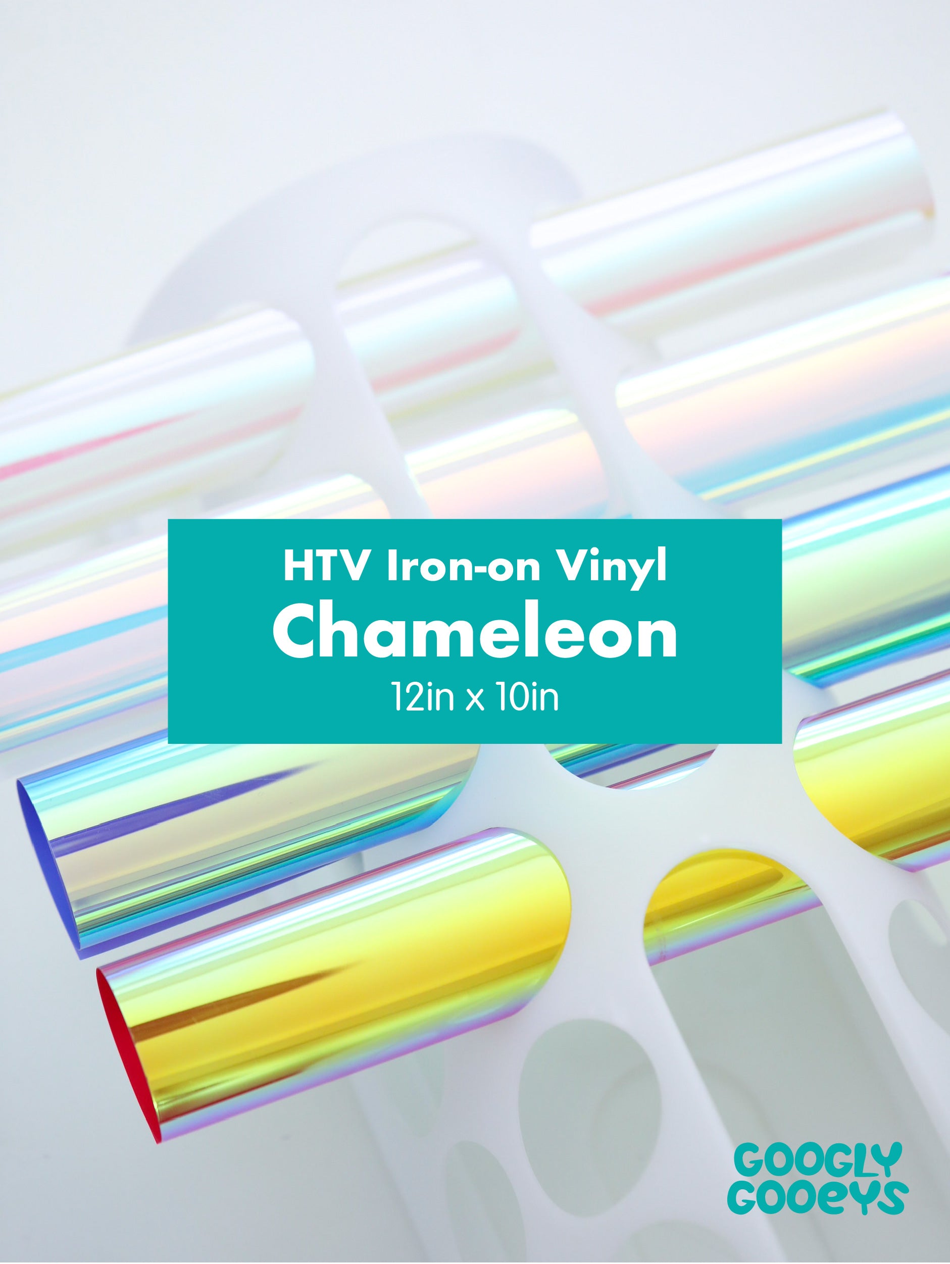 Googly Gooeys Chameleon HTV Heat Transfer Iron-on Vinyl (Soft PU)| 10x12 in Sheet