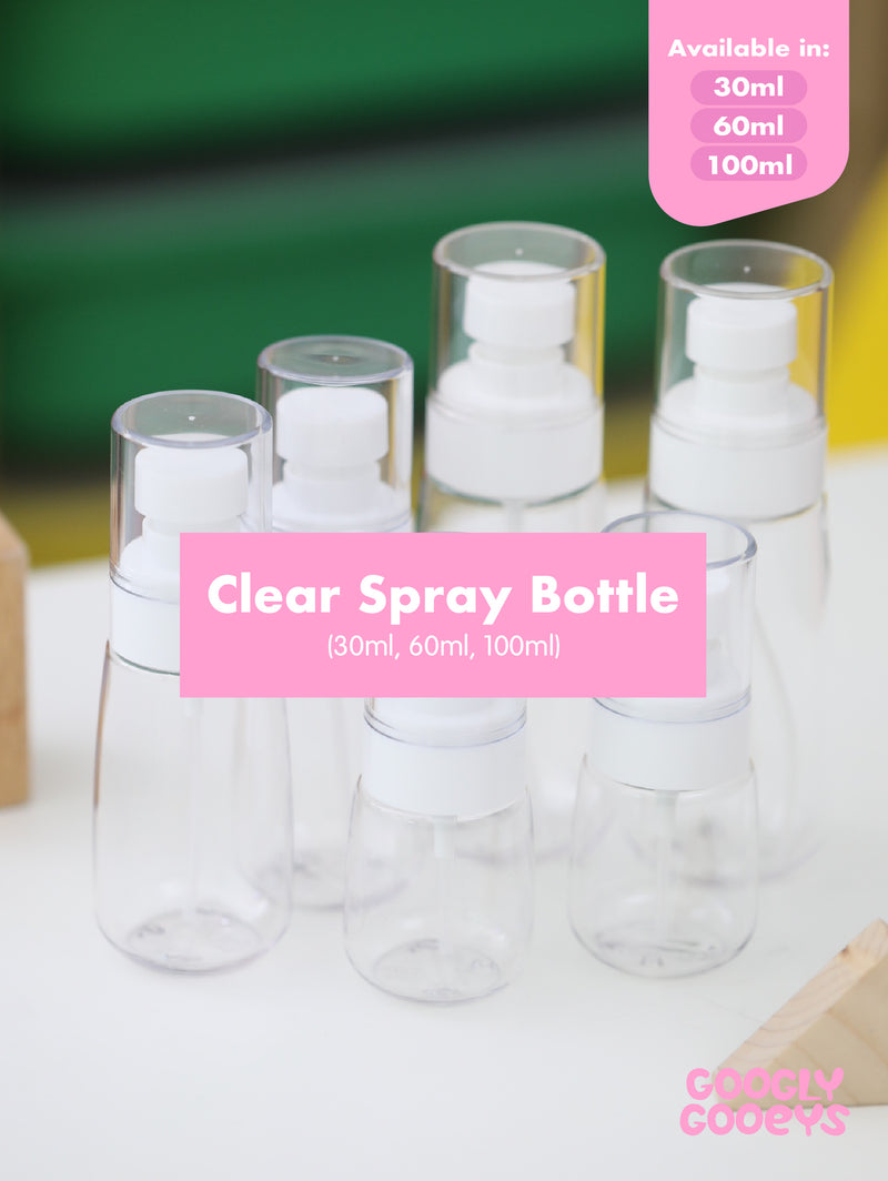 Alcohol Spray Bottle Dispenser Clear