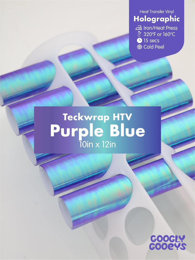 Teckwrap Holographic HTV Heat Transfer Iron-on Vinyl|10x12in Sheet