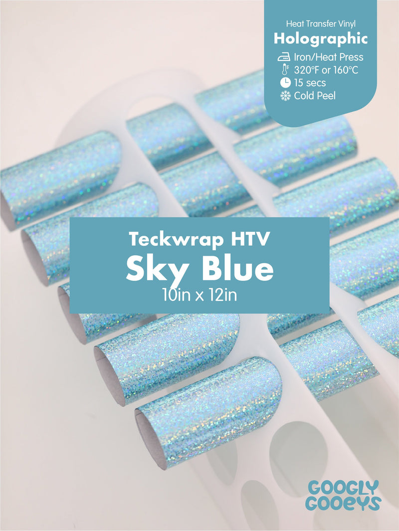 Teckwrap Holographic HTV Heat Transfer Iron-on Vinyl|10x12in Sheet