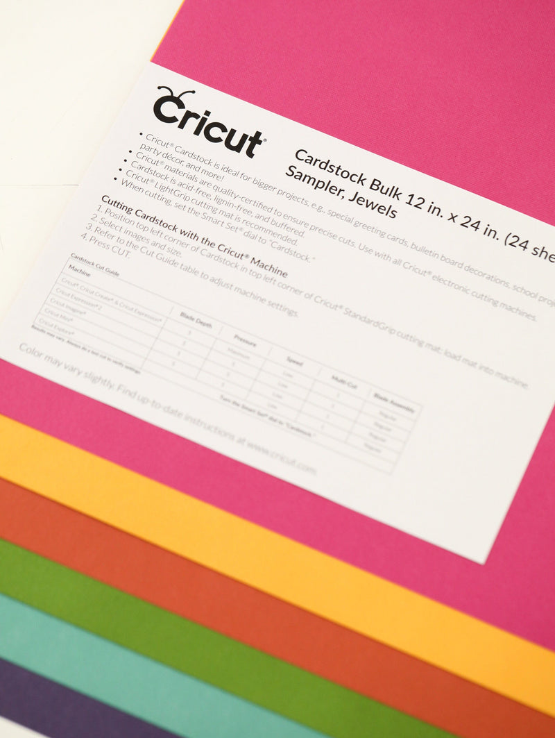 Cricut Cardstock Jewels Sampler 12x24