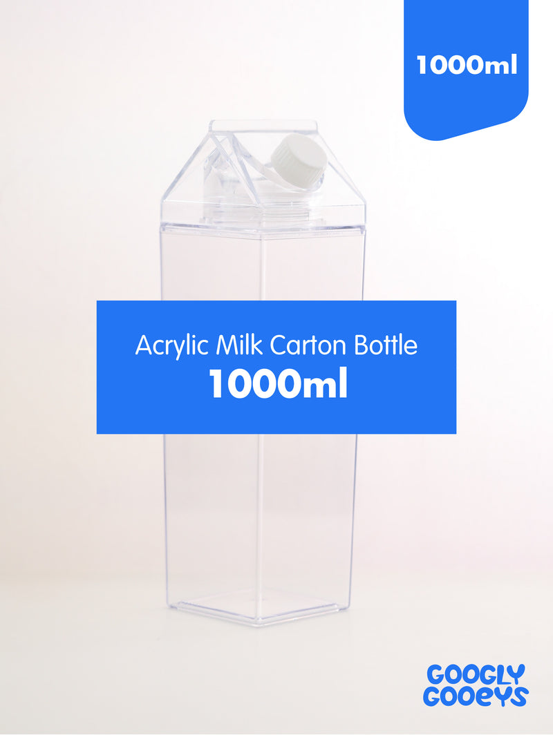 Acrylic Milk Carton Bottle
