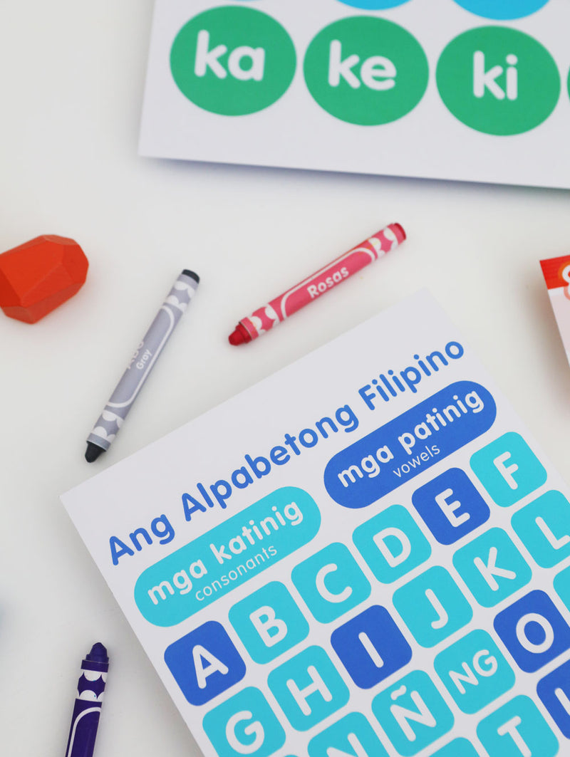 Free Printable: Filipino Alphabet - Vowels and Consonants (Patinig at Katinig)