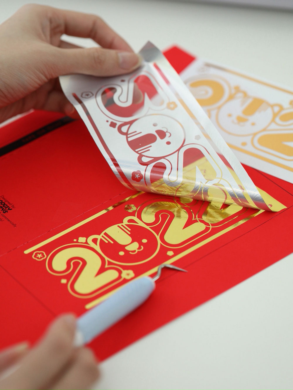 Printable, Foil & Cut File: 2022 Chinese Lunar New Year Red Envelope Angpao