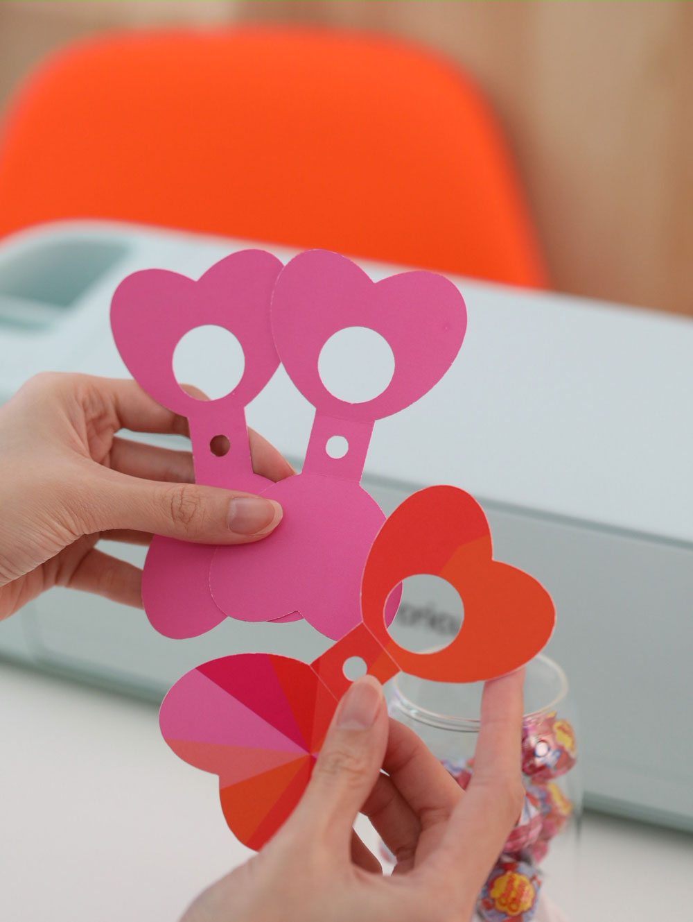 Printable & Cut File: Valentine's Day Heart Lollipop Holder