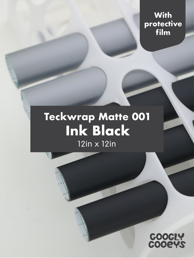 Teckwrap 001 Series Matte Adhesive Vinyl Stickers Ink Black