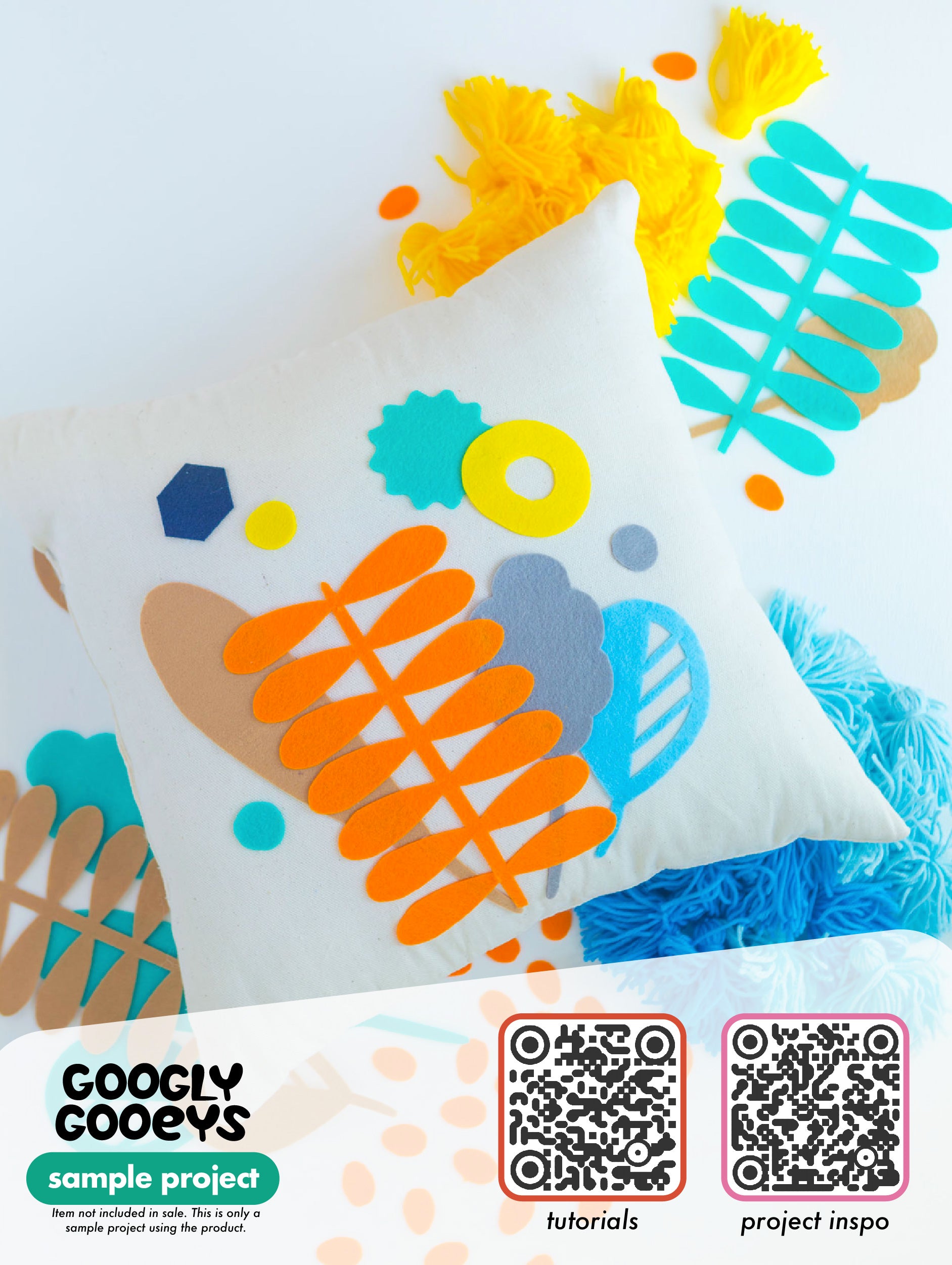 GooglyGooeys Brights | Hard Felt Cloth Fabric