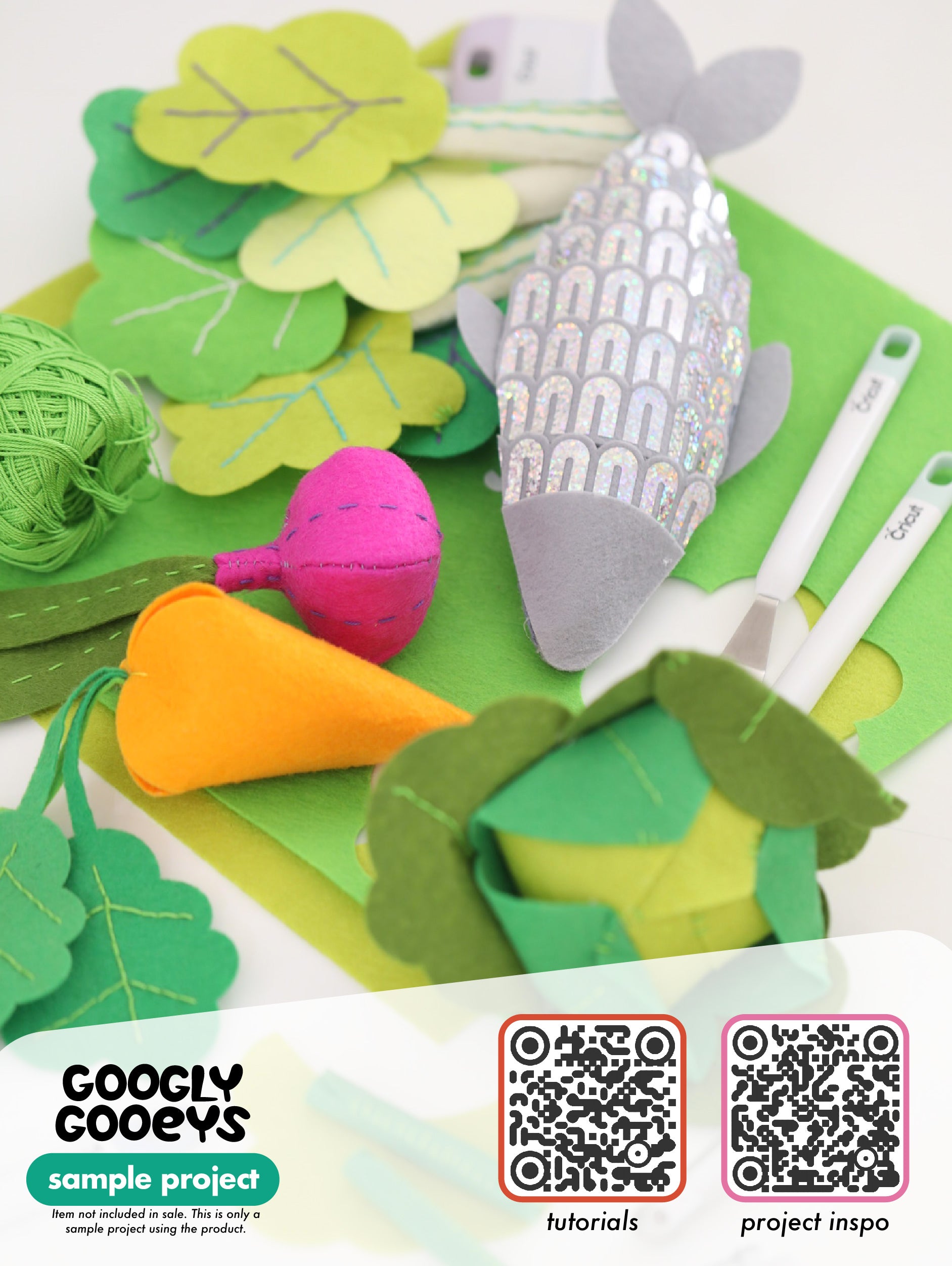 GooglyGooeys Pastels | Hard Felt Cloth Fabric