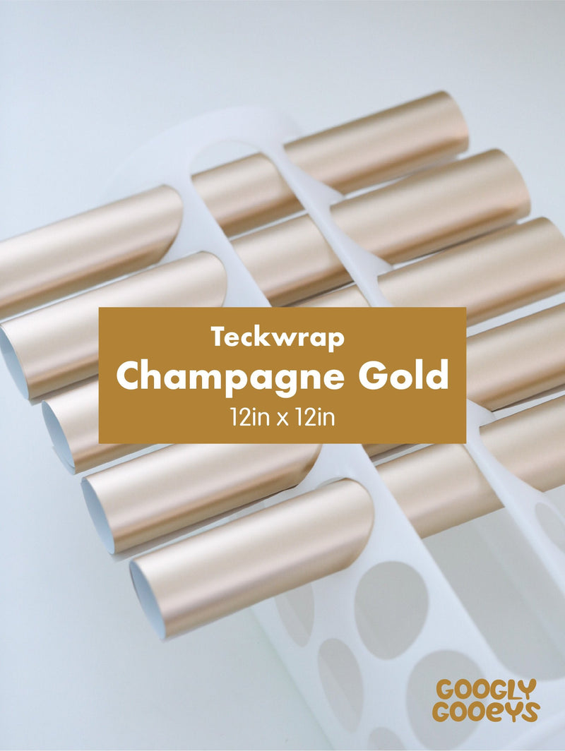 Teckwrap Gold Collection | Adhesive Vinyl Stickers for Cricut Silhouette DIY Crafting Hobby Project