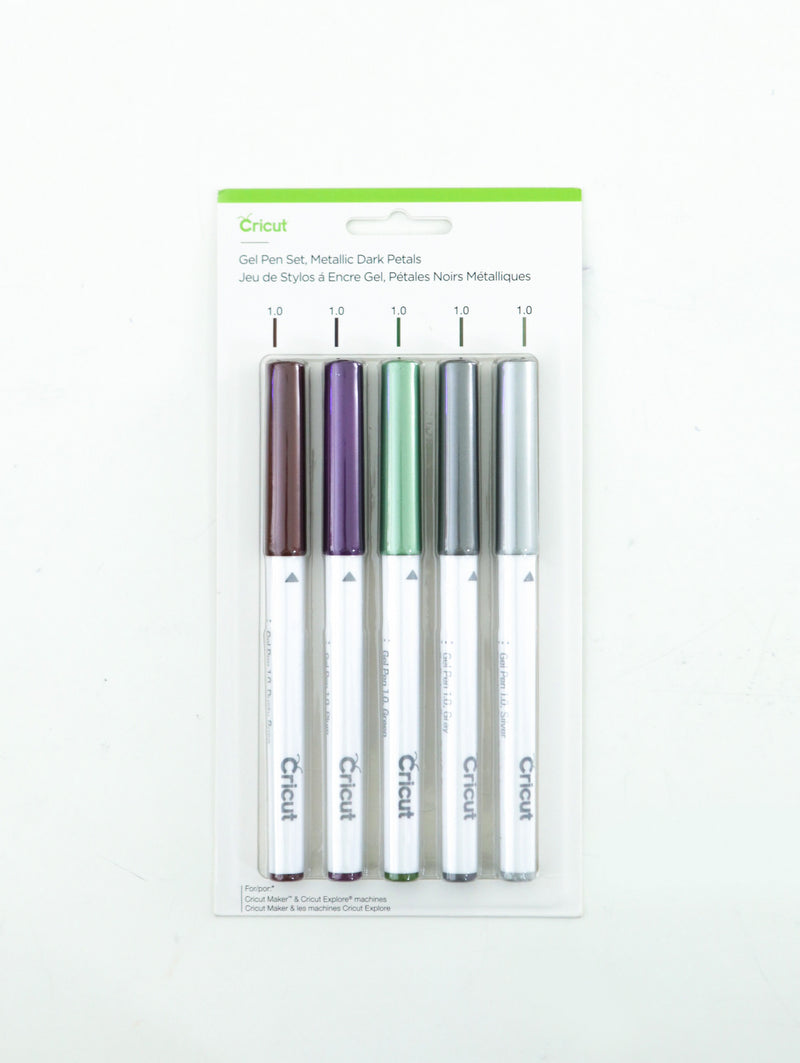 Cricut Gel Pen Set Metallic Dark Petals
