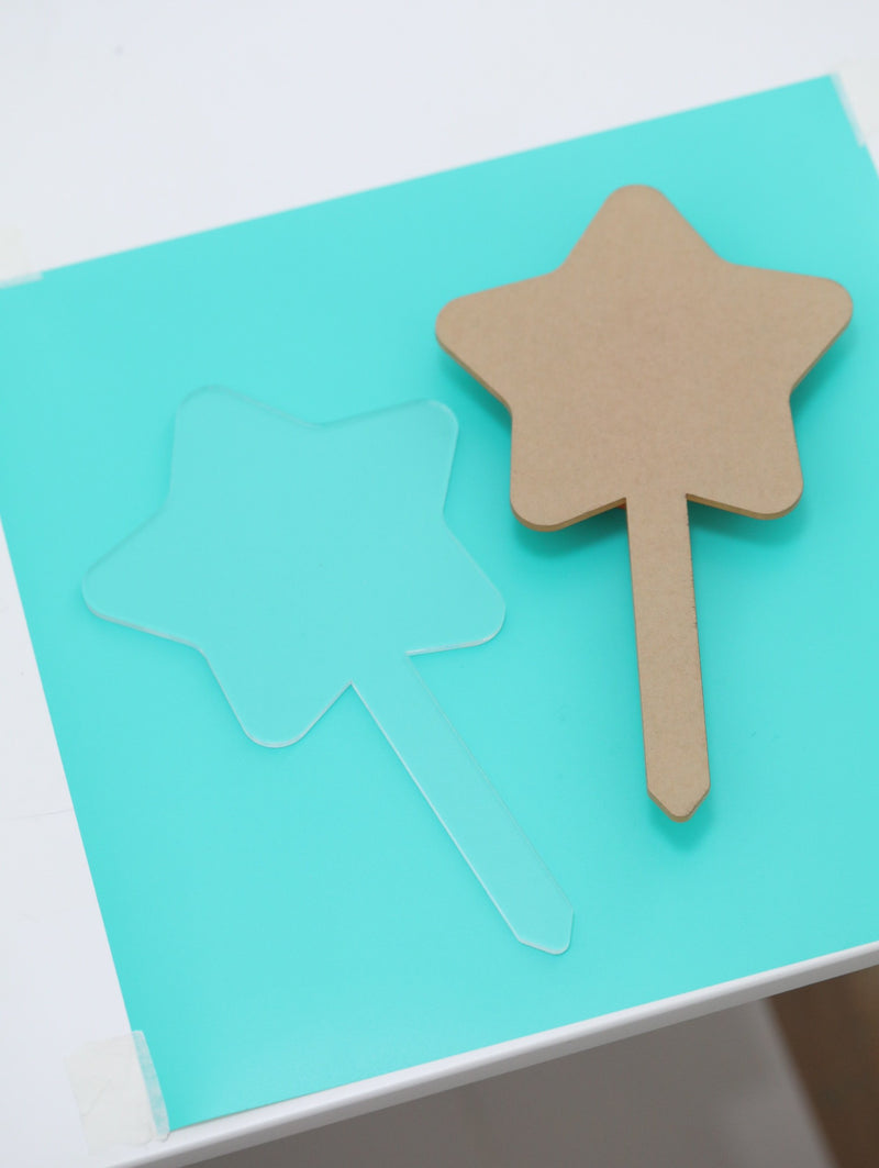 Blank Clear Acrylic Star Cake Topper--GooglyGooeys | Cricut | Arts Craft and DIY Store based in the Philippines